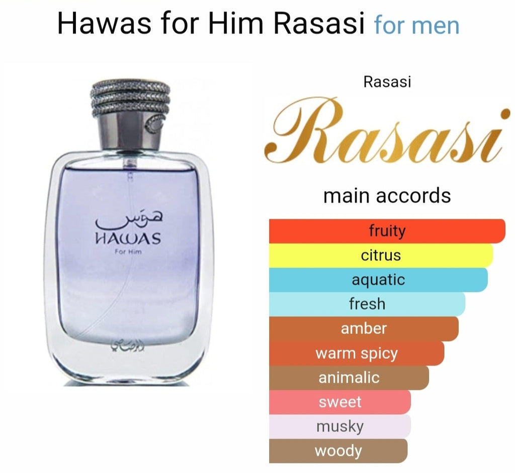 Hawas For Him Rasasi Edp 100Ml Eau De Parfum