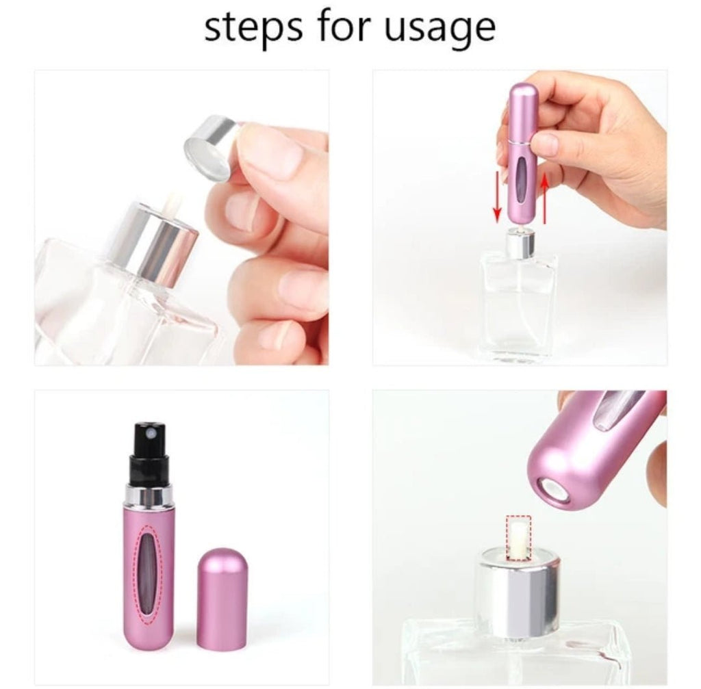 Refillable Mini Perfume Spray Bottle - 5ml capacity - Dubai perfumes SA