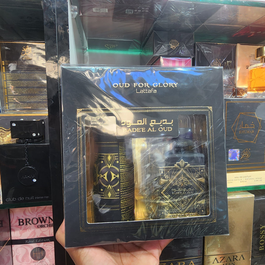 Bade’e Al Oud For Glory Lattafa Perfumes Set