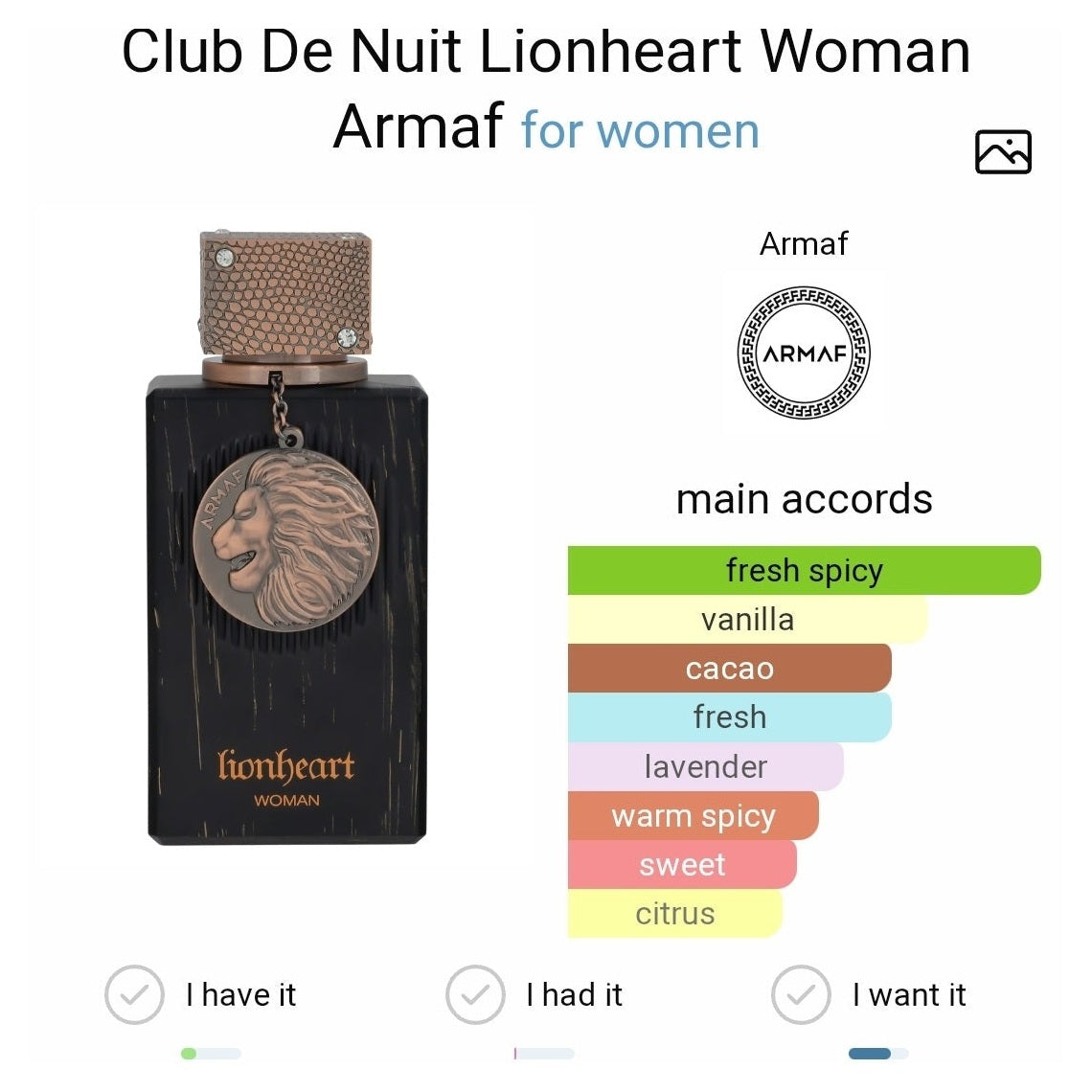 香水(女性用) Armaf Club De Nuit Lionheart Woman Club De Nuit Lionheart Woman edp 100ml – Dubai perfumes SA