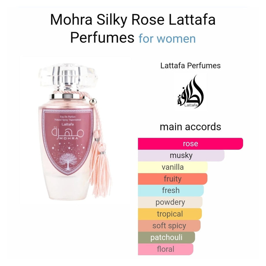 Mohra Silky Rose Lattafa Perfumes – Dubai perfumes SA