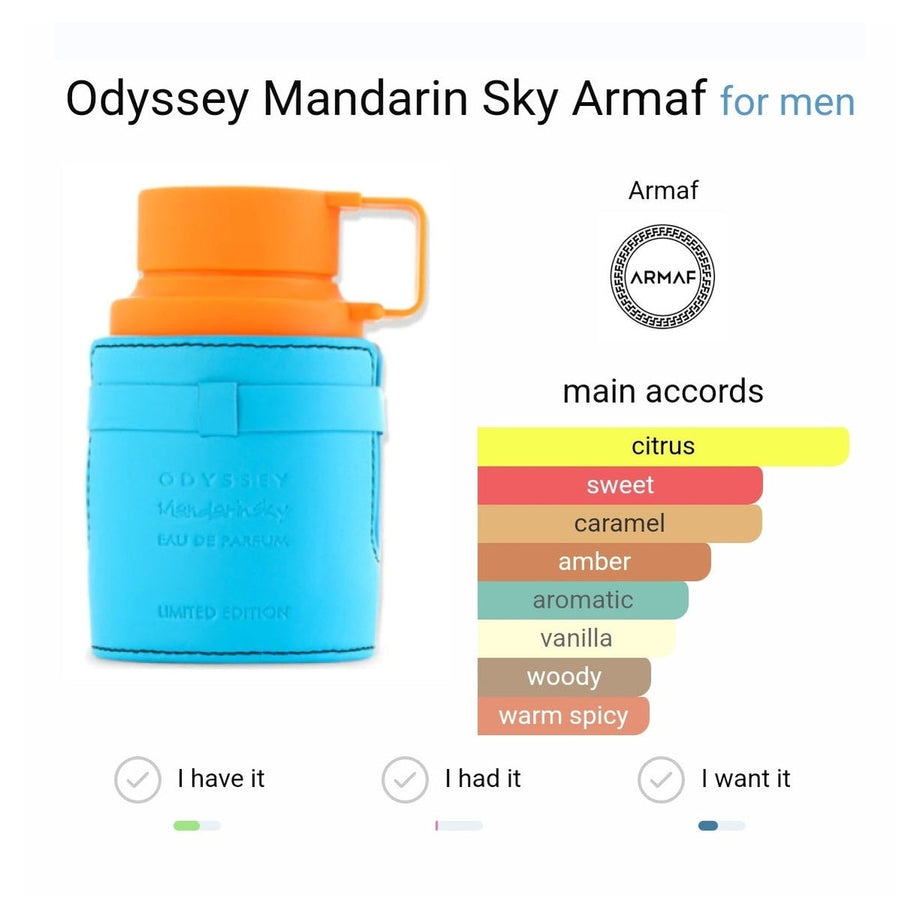 Odyssey Mandarin Sky Armaf 100ml – Dubai perfumes SA
