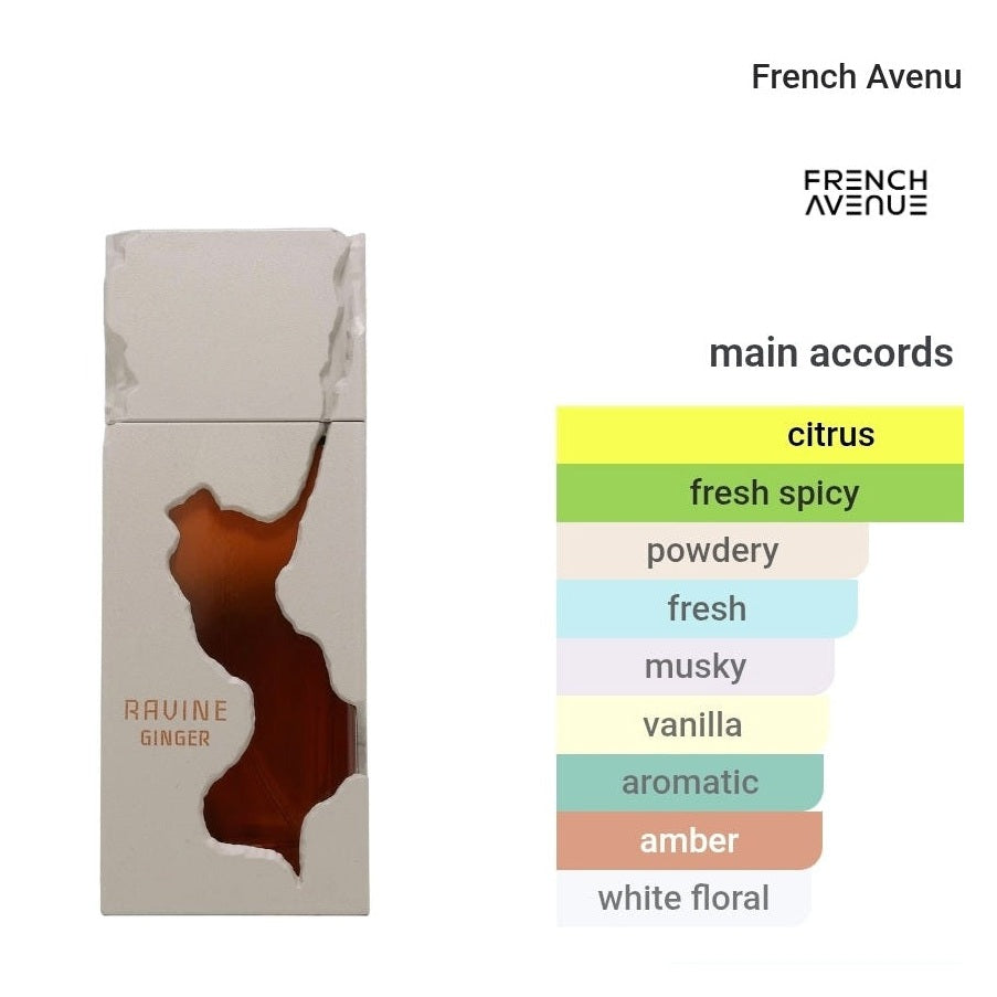 Ravine Ginger Eau De Parfum 100ml - French Avenue – Dubai perfumes SA