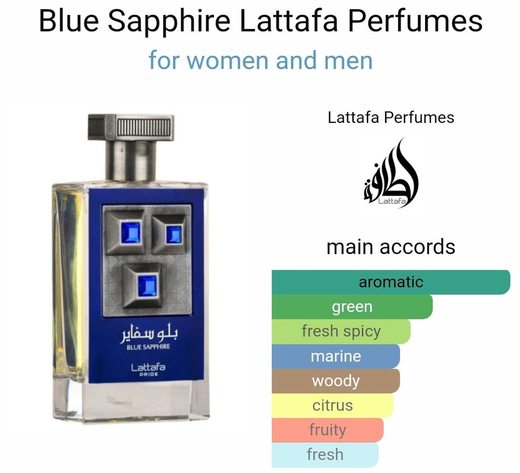 Blue Saphire Lattafa Perfumes Edp 100Ml