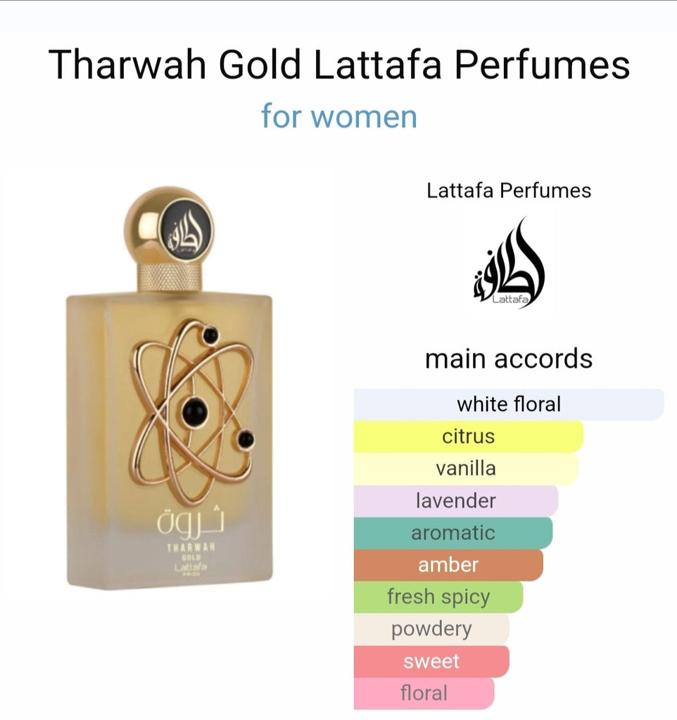 Tharwah Gold Lattafa Perfumes 100Ml