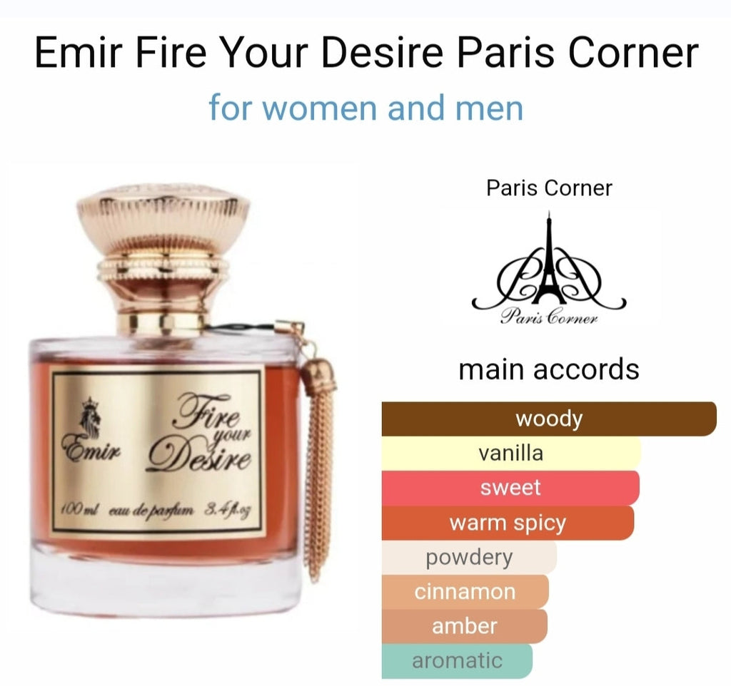 Fire Your Desire Emir Perfumes 100Ml