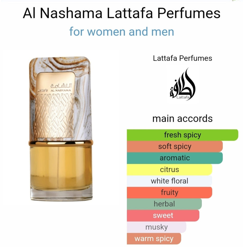 Al Nashama Lattafa Perfumes 100ml – Dubai perfumes SA