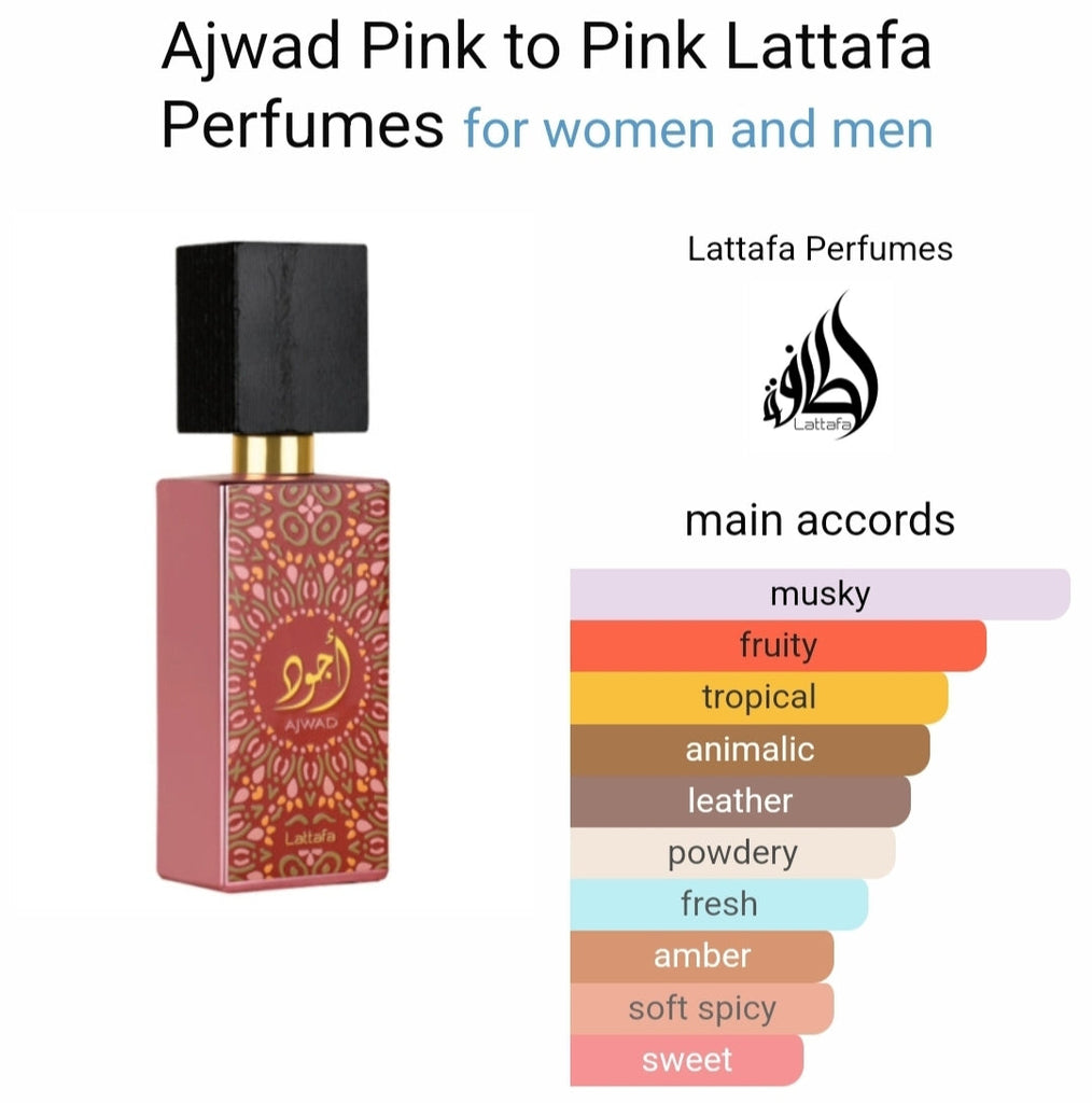 Ajwad Pink To Lattafa Perfumes 60Ml