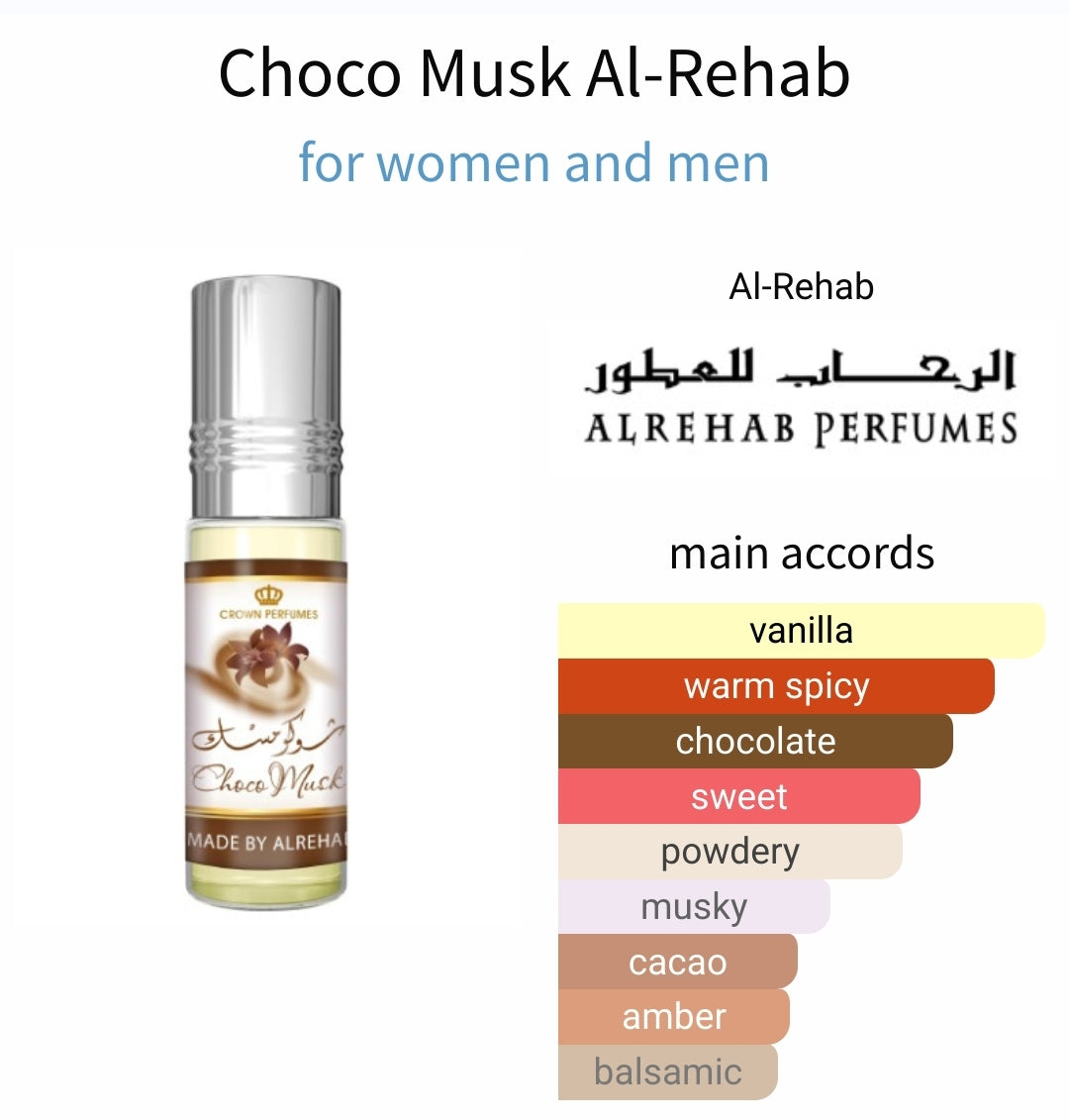 Rehab Choco Musk Al Rehab Vanilla Musk Al Rehab Choco Musk 50ml