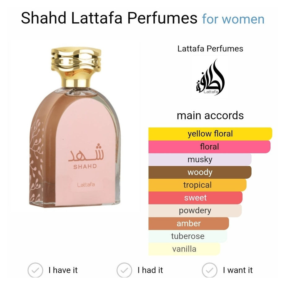 Shahd lattafa 100ml – Dubai perfumes SA
