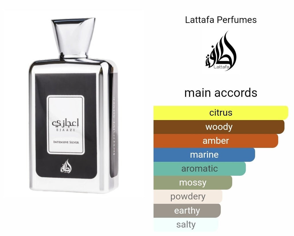 Ejaazi Intensive Silver Lattafa - Dubai perfumes SA