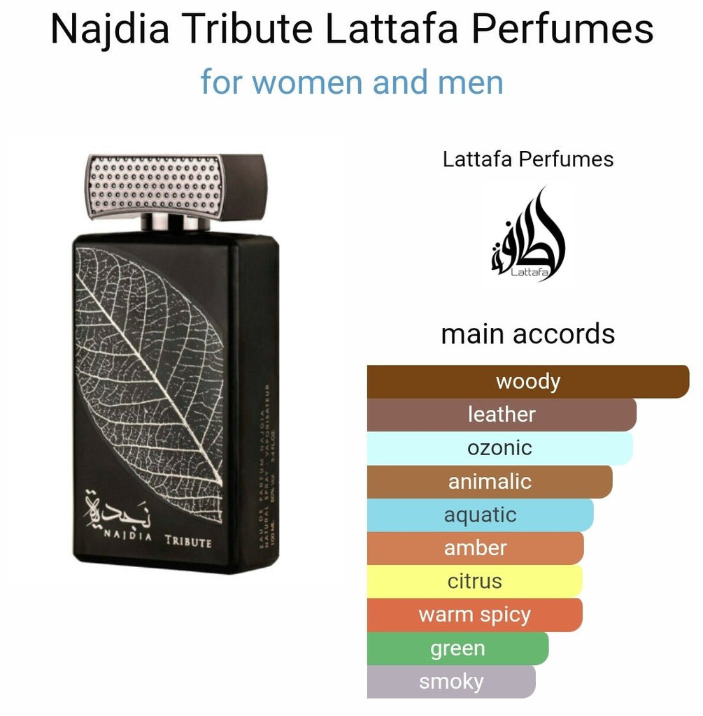 Najdia Tribute Lattafa Perfumes - Dubai perfumes SA