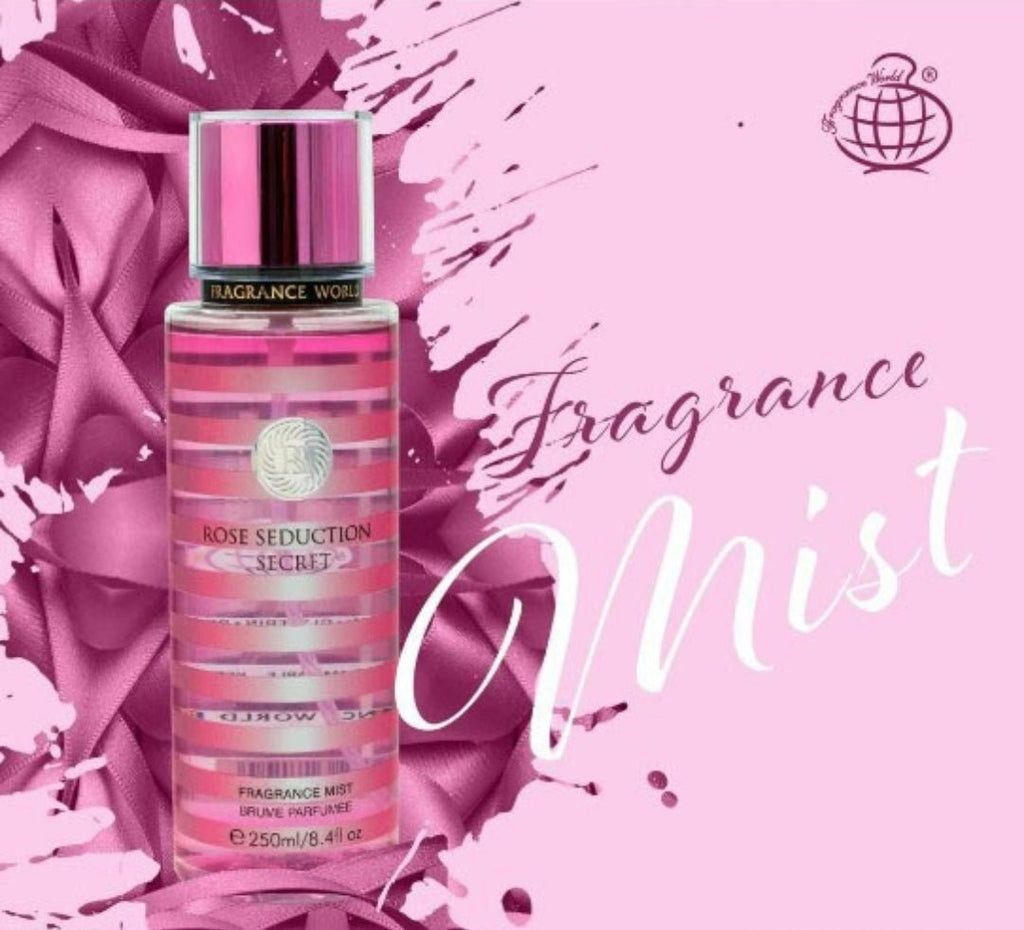 Rose Seduction Secret fragrance mist 250ml - Dubai perfumes SA