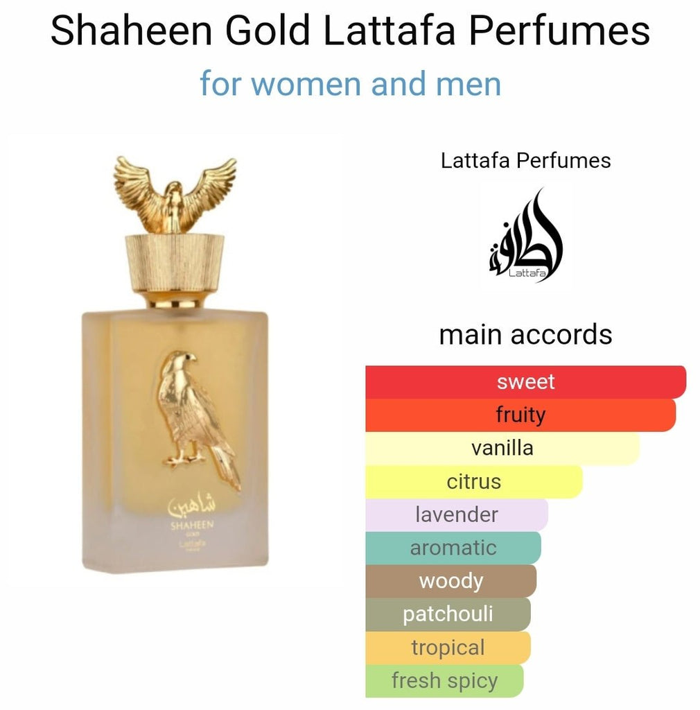 Shaheen Gold Lattafa Perfumes - Dubai perfumes SA